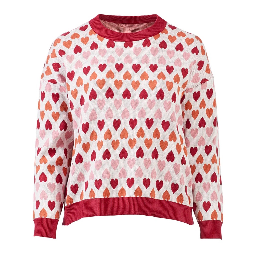 Heart Pattern Sweater - Picture 6 of 7